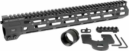 Midwest Industries Inc MICRM14 M-Series AR-15 6061 Aluminum Black Hard Coat Anodized 14"